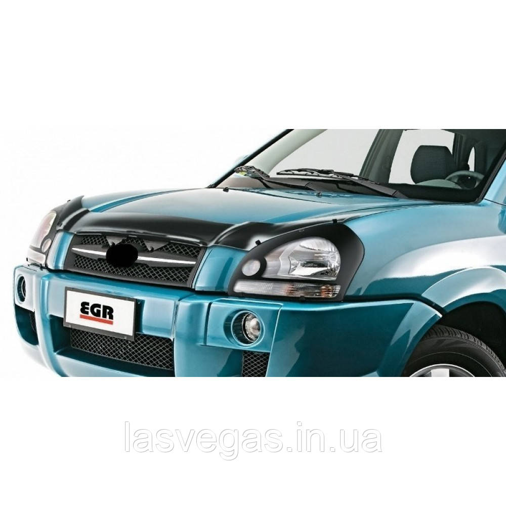 Мухобійка, дефлектор капота Hyundai Tucson 2008-2013 (EGR/Австралія), фото 1