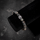 Чоловічий раслет зі знаком Зодіаку Скорпіон натурального каміння, фото 4