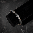 Чоловічий раслет зі знаком Зодіаку Скорпіон натурального каміння, фото 3