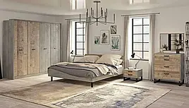 Комплект в спальню з ЛДСП Барі вудкон/дуб гранж пісочний Сокме