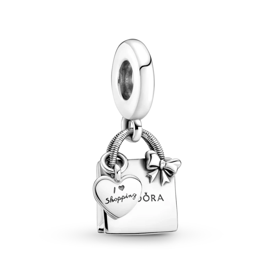 Срібна намистина Pandora «Паперовий пакет Pandora» 799536C00, фото 1
