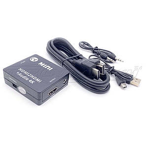 Конвертер HDMI to HDMI + Audio AUX вихід, фото 3