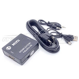 Конвертер HDMI to HDMI + Audio AUX вихід, фото 1