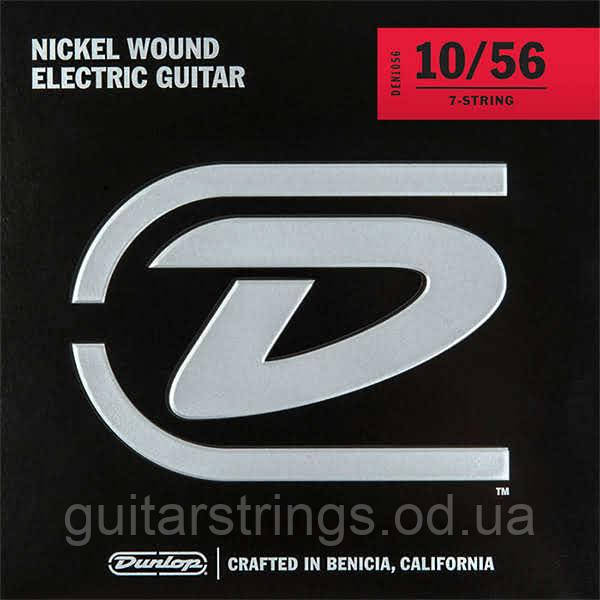 Струни Dunlop DEN1056-7 Nickel Wound 7-String 10-56, фото 1