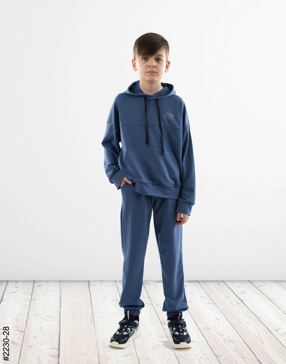 Спортивний костюм для хлопчиків трикотаж двонитка (р-ри: 36-42) 2230-28 весна-осiнь. вир-во Україна., фото 1