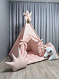 Вігвам Мрія 8 БОНБОН з Кошиком Повний комплект, вігвам дитячий, вігвам для дівчинки, вігвам для дітей, дитяча палатка, вігвам, фото 6