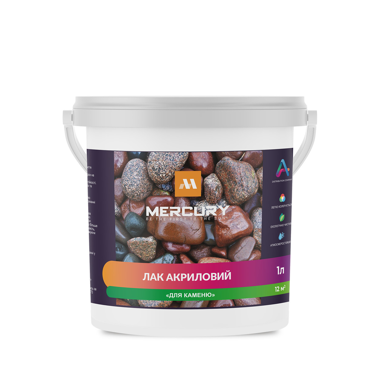Лак акриловий по каменю 1 л Mercury, фото 1