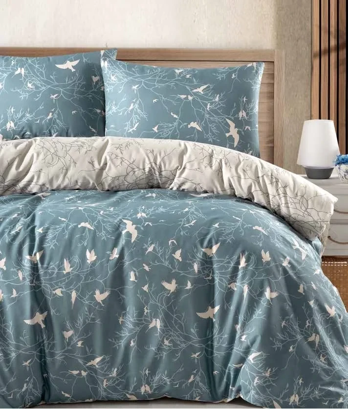 Постільна білизна First Choice Ranforce Homesko простирадло на гумці - Freedom Mint