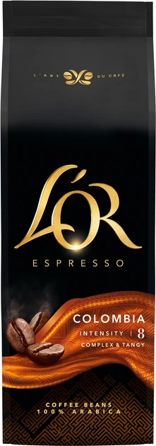 Кофе в зернах L'OR Espresso Colombia 100% Арабіка 500г Польща