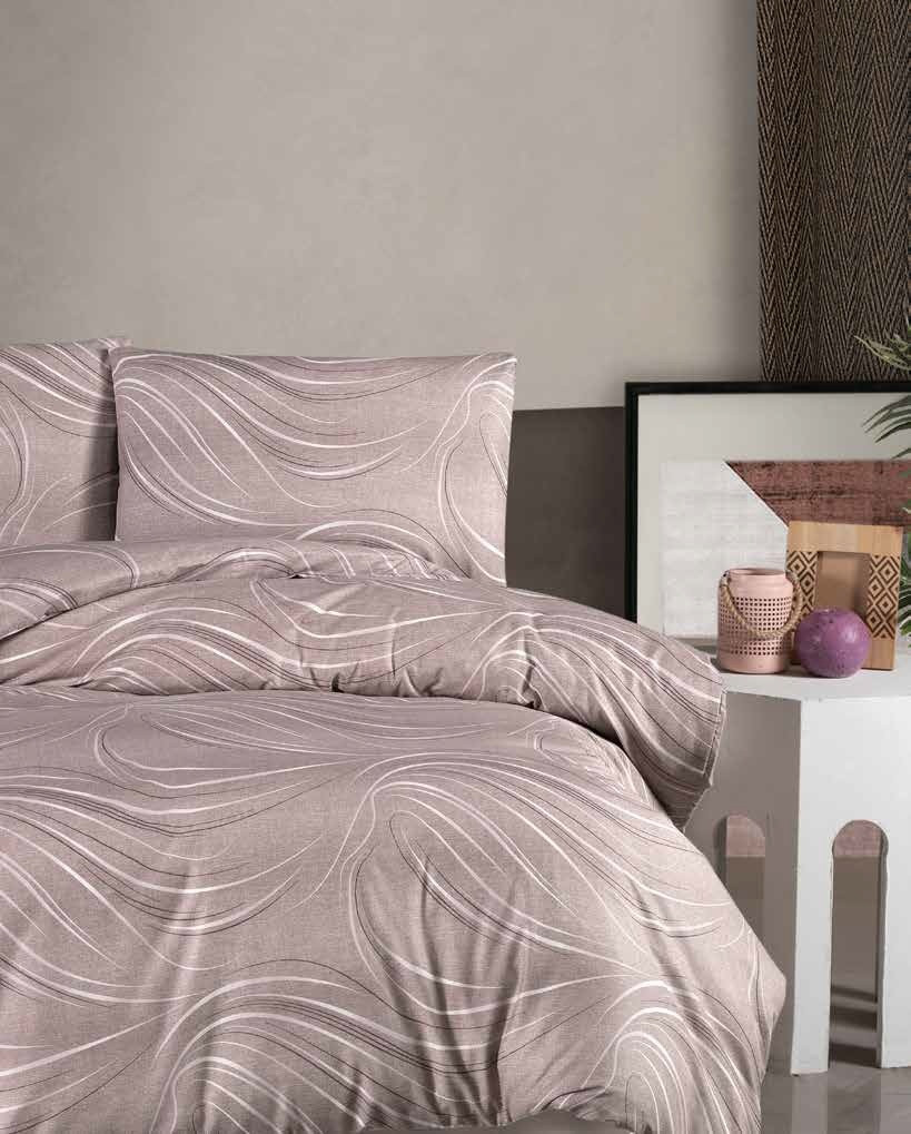 Постільна білизна First Choice Ranforce Homesko простирадло на гумці - Donis Lilac