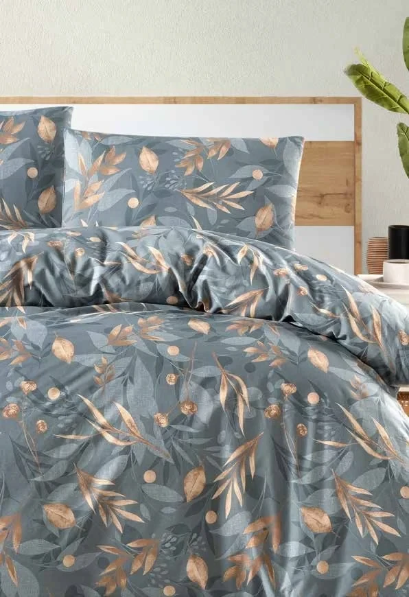 Постільна білизна First Choice Ranforce Homesko простирадло на гумці - Karel Green