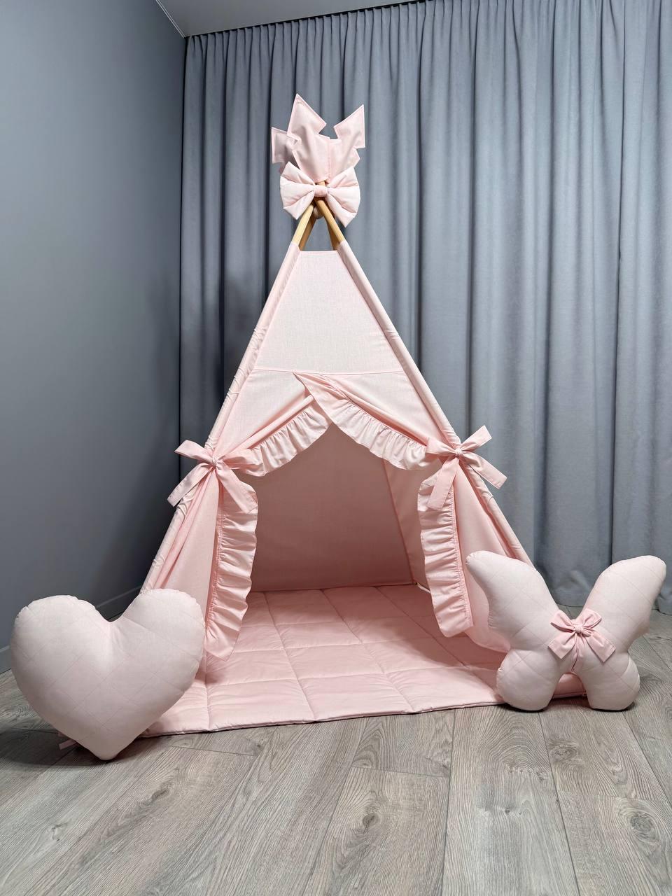 Вігвам для дівчинки Мрія 2 Повний комплект, вігвам дитячий, вігвам для дітей, дитяча палатка, дитячий вігвам, вігвам дитячий, фото 1