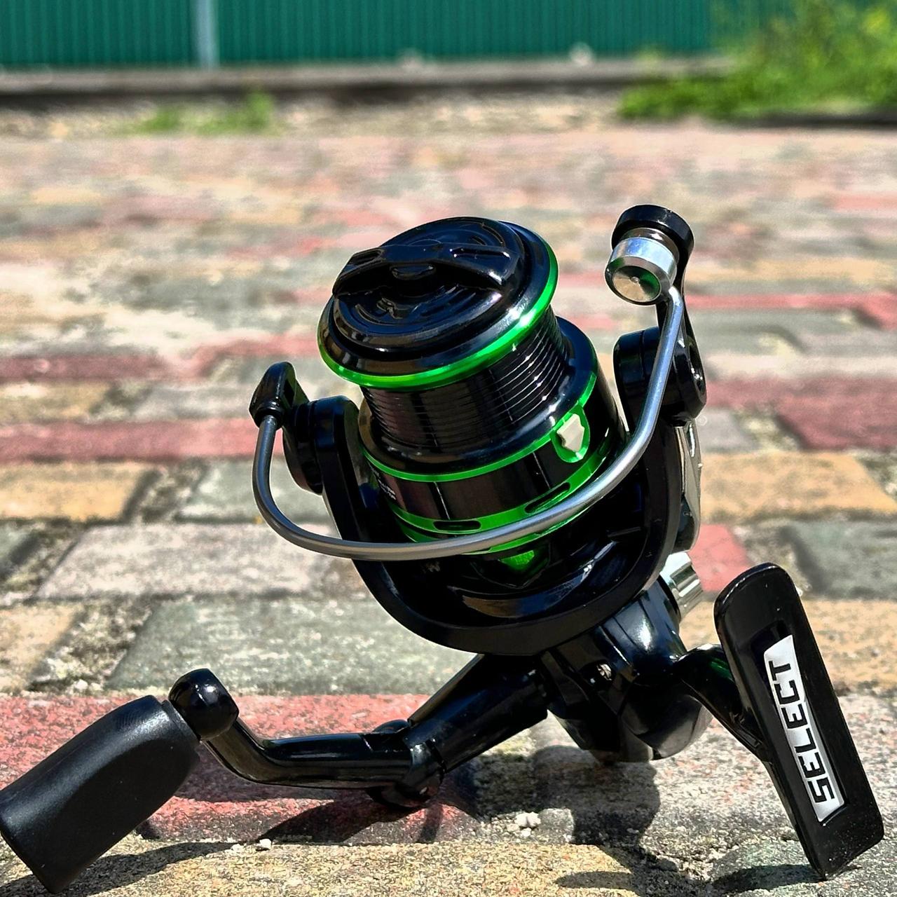 Спінінгова котушка Select Reflex 3000S, 4+1 підшипник, передній фрикціон, передатне число 5.2:1, алюмінієва шпуля, фото 1