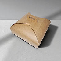 Коробка для тортів з ручкою (290х290х120мм.) крафт