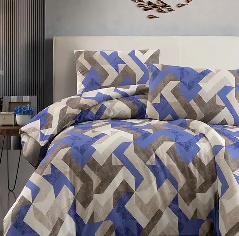 Постільна білизна First Choice Ranforce Homesko простирадло на гумці - Rayce Beige, фото 1