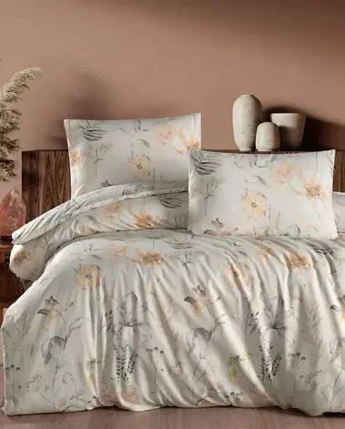 Постільна білизна First Choice Ranforce Homesko простирадло на гумці - Amaris Storm, фото 1