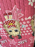 Покривало стьобане бавовняне на дитяче ліжко Лол 110*140см, фото 2