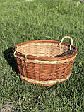 Корзина кругла з лози., фото 2