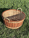 Корзина кругла з лози., фото 3
