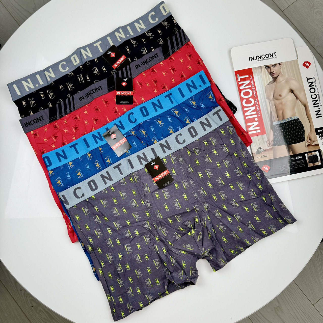 Чоловічі труси боксери In.Incont ##8040, фото 1
