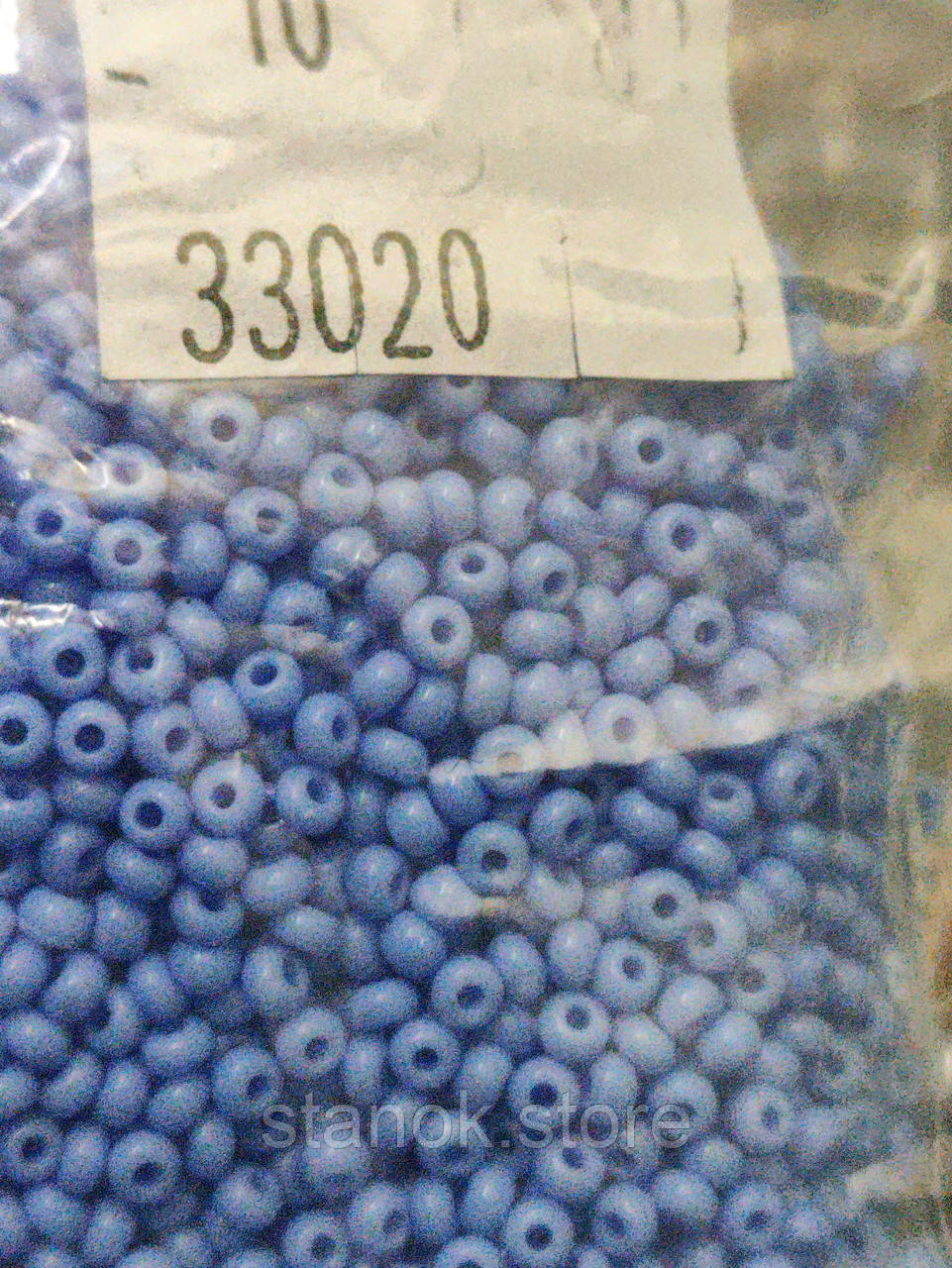 Бисер чехия, упаковка 10 грам 33020 блакитний, фото 1