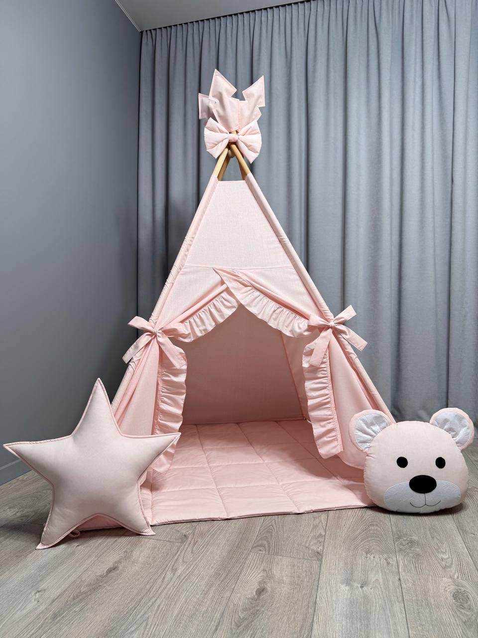 Вігвам для дівчинки Мрія 5 Повний комплект, вігвам дитячий, вігвам для дітей, дитяча палатка, дитячий вігвам, вігвам дитячий, фото 1