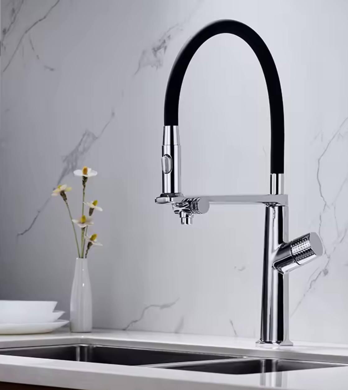 Змішувач для кухні з підключенням до фільтру FUTURA Elegant Хром, фото 1