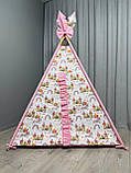 Вігвам дитячий Замок принцеси 5 БОНБОН з Корзиною Повний комплект, вігвам для дівчинки, вігвам для дітей, дитячий вігвам, вігвам, фото 3