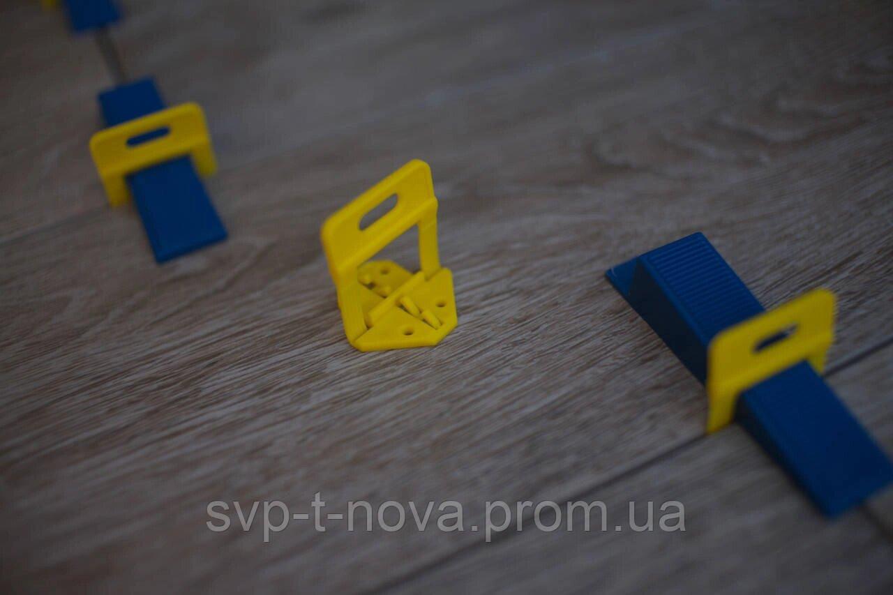 Система вирівнювання плитки NLS, DLS, Raimondi Затискач 500 штук 1 або 2 мм (на вибір) Код/Артикул, фото 1