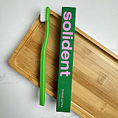 Зубна щітка Solident середньої жорсткості (зелена), 1 шт