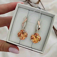 Срібні сережки Шампань