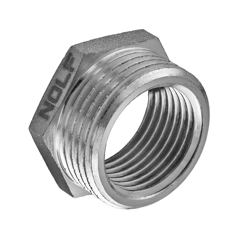 Футорка Nolf NFC.F0610-N-1"Mx1/2"F нікельована (NF3124), фото 1