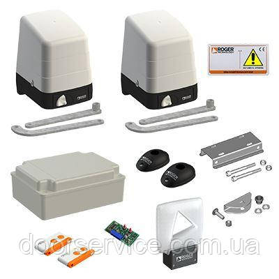 SET H23/284 - Комплект розпашних важільних приводів до 300 кг до 2,8 м стулка Roger Technology, фото 1