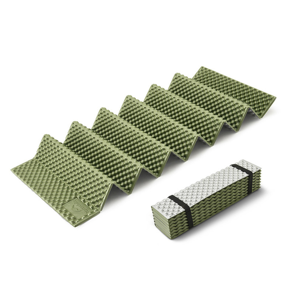 Килимок складаний IXPE Naturehike CNK2450WS044, алюмінієва плівка, 195x60х1,8 см, оливковий зелений, фото 1