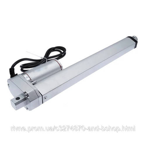 Лінійний привід Актуатор штоковий 500мм 100Н 60мм/c HY01-12-A5-655-500, фото 1
