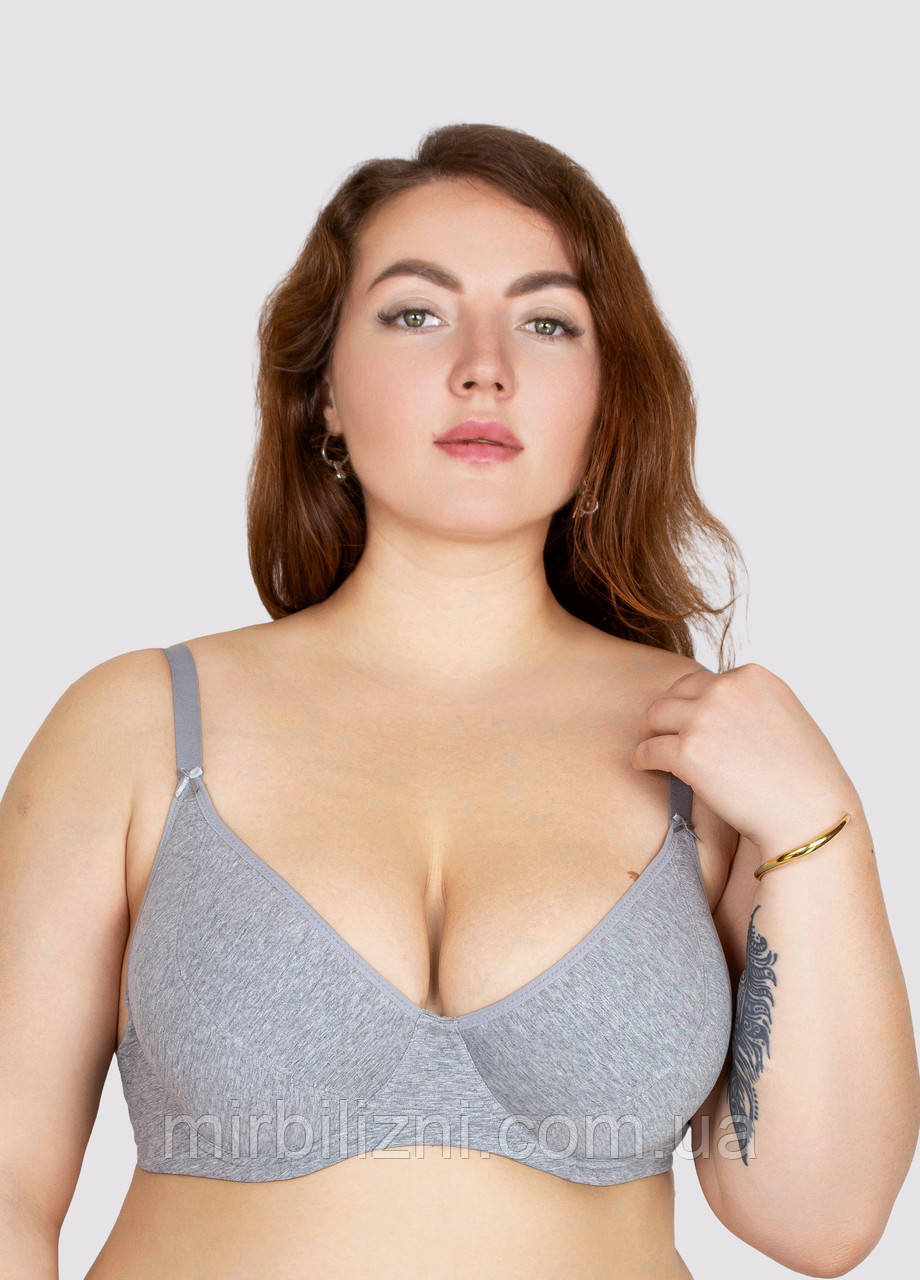 Бюстгальтер Acousma сірий, арт.6577 (м'яка чашка, на кісточках)