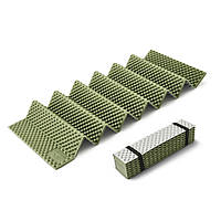 Килимок складаний IXPE Naturehike CNK2450WS044, алюмінієва плівка, 195x60х1,8 см, оливковий зелений