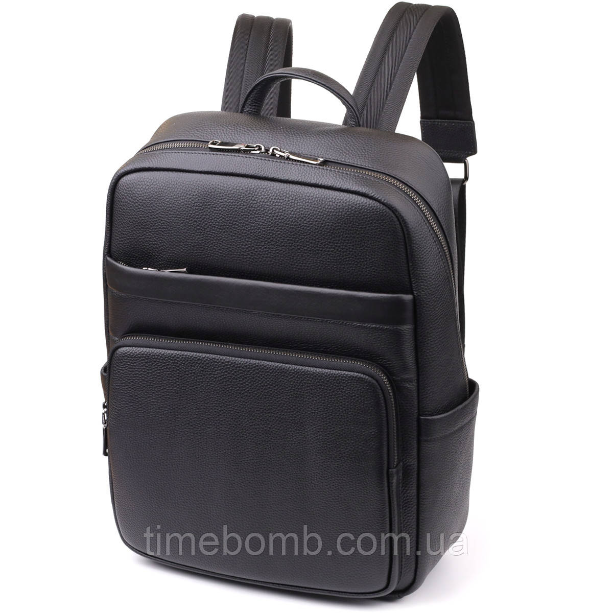 Чоловічий рюкзак з натуральної шкіри Vintage 23052 Чорний, фото 1