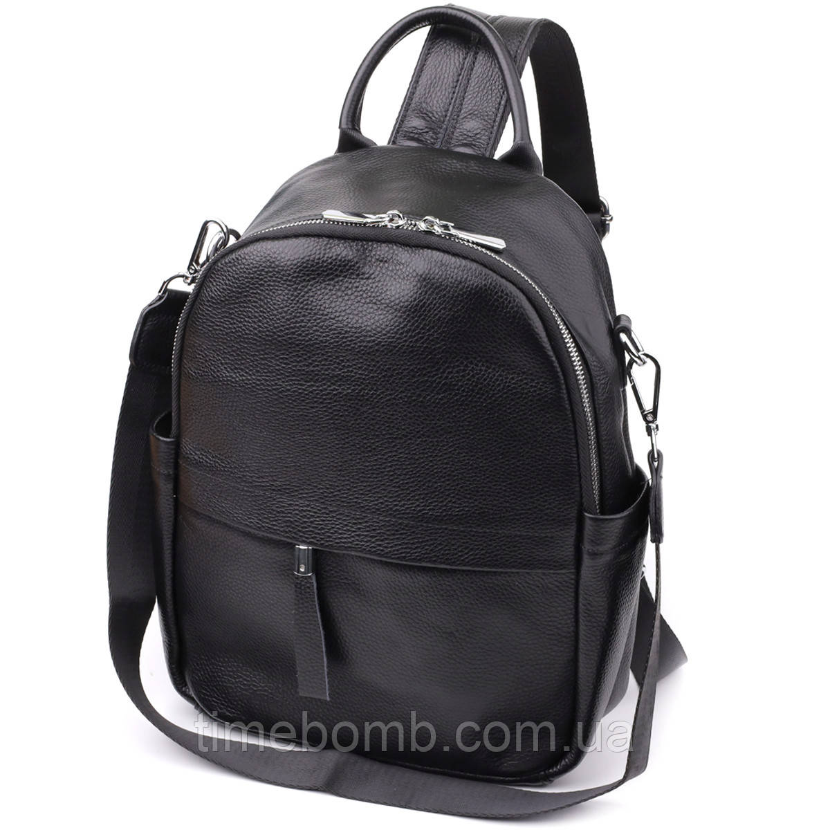 Жіночий рюкзак з натуральної шкіри Vintage 23060 Чорний