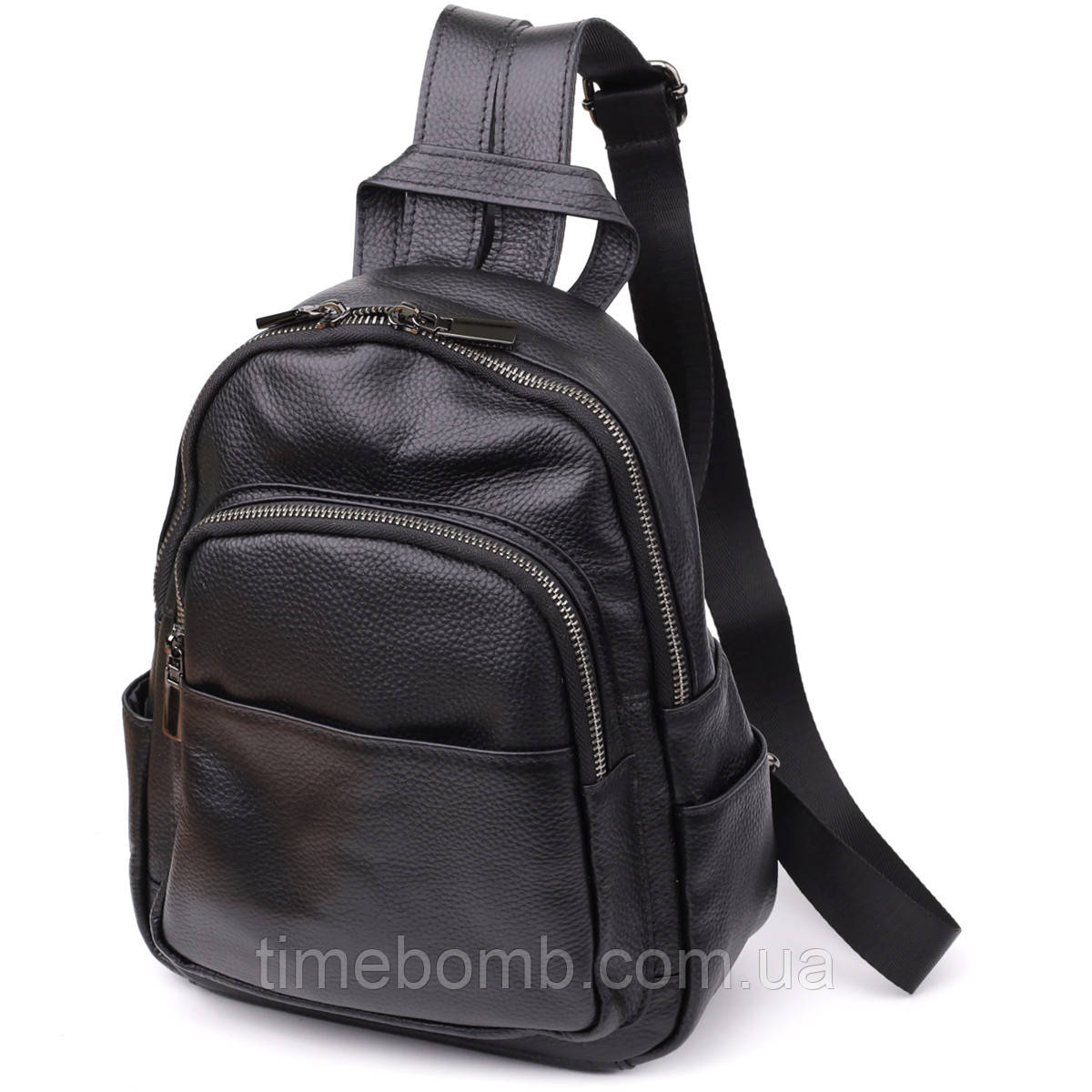 Жіночий рюкзак з натуральної шкіри Vintage 23062 Чорний