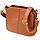 Жіноча сумка на три відділення з натуральної шкіри Vintage 22975 Рудий, фото 5