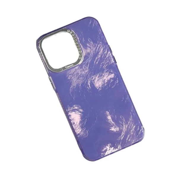 Чохол-накладка Infinity Silicone Shiny Mountain для Apple iPhone 15 Pro Purple, фото 1
