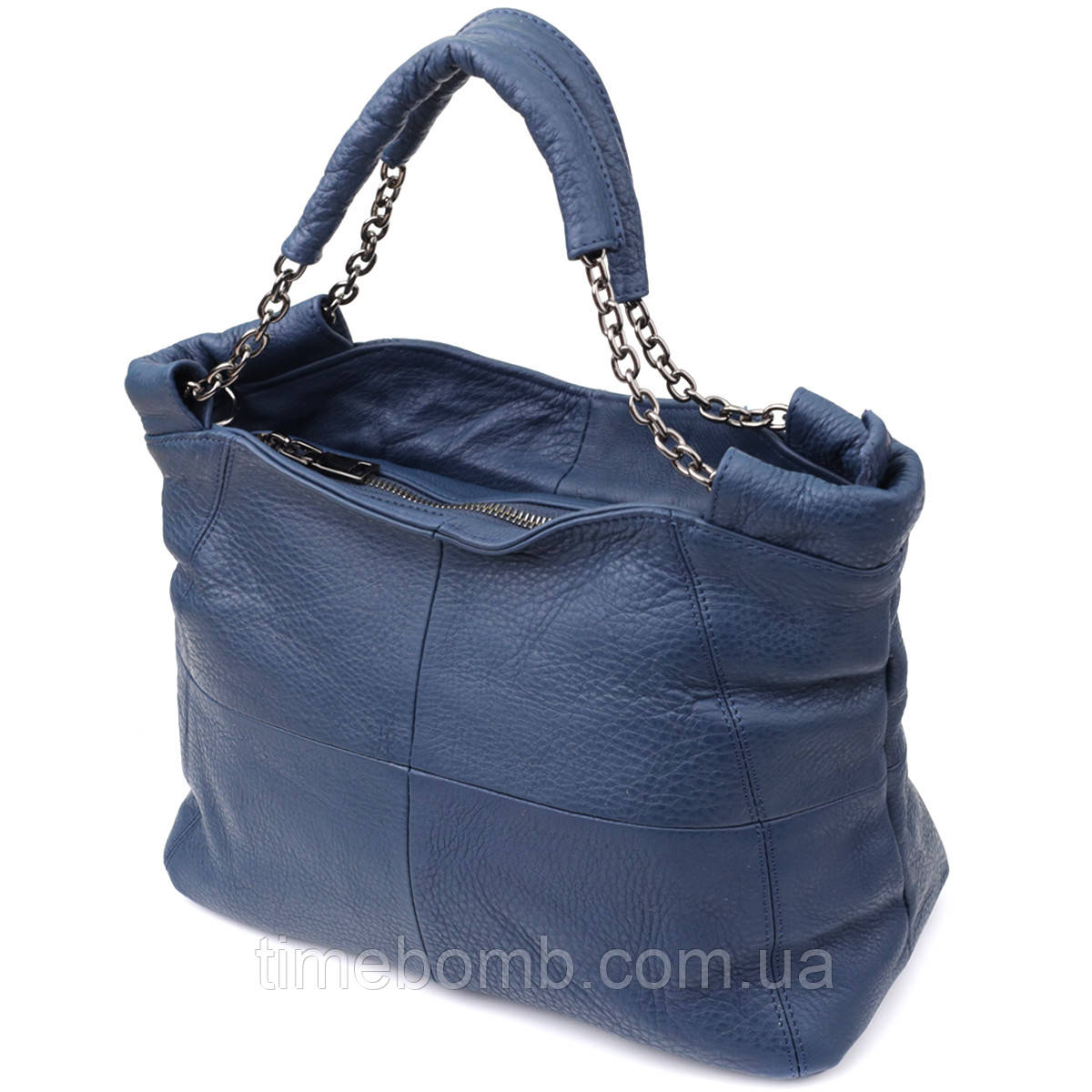 Сумка на кожен день з натуральної шкіри Vintage 22988 Синій, фото 1