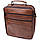 Сумка для чоловіків з ручкою для перенесення в руці з натуральної шкіри Vintage 23028 Коричневий, фото 2