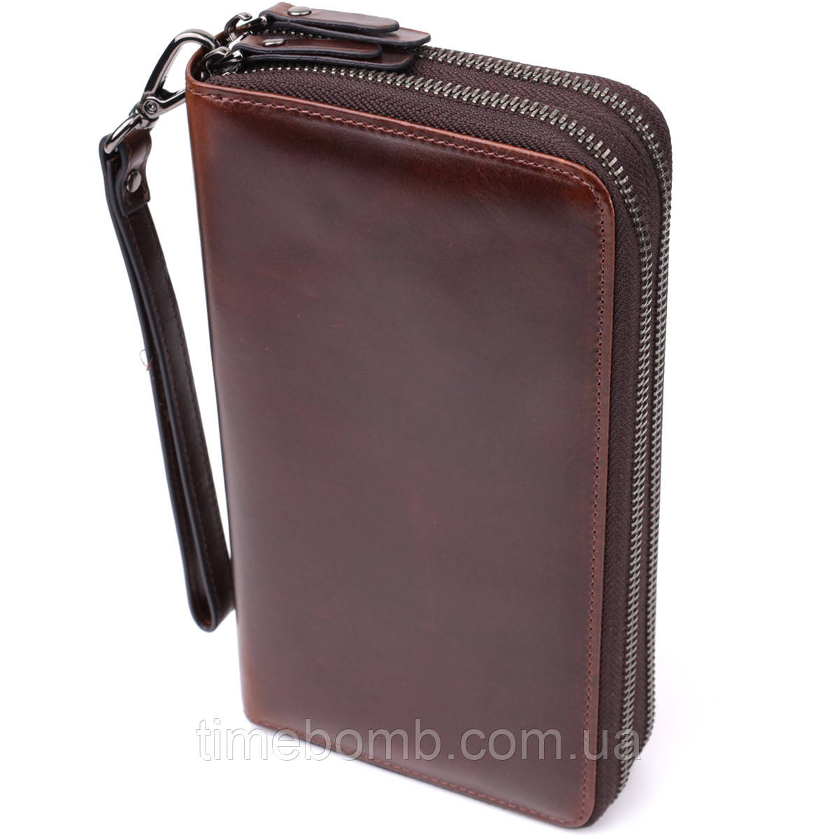 Чоловічий клатч із натуральної шкіри Vintage 23064 Коричневий