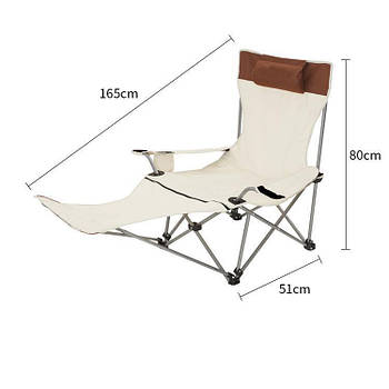 Складане крісло для пікніка 51 Х 80 Х 165 см Y-20 (10)