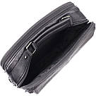 Чоловіча сумка з ручкою для перенесення в руці з натуральної шкіри Vintage 23026 Чорний, фото 7