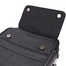 Чоловіча сумка з ручкою для перенесення в руці з натуральної шкіри Vintage 23026 Чорний, фото 8