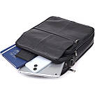 Чоловіча сумка з ручкою для перенесення в руці з натуральної шкіри Vintage 23026 Чорний, фото 9