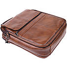 Сумка для чоловіків з ручкою для перенесення в руці з натуральної шкіри Vintage 23028 Коричневий, фото 5